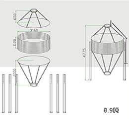 部分裝配式鋼板倉(cāng)技術(shù)參數(shù)