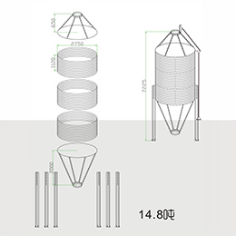 部分裝配式鋼板倉(cāng)技術(shù)參數(shù)
