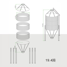 部分裝配式鋼板倉(cāng)技術(shù)參數(shù)
