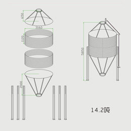 部分裝配式鋼板倉(cāng)技術(shù)參數(shù)
