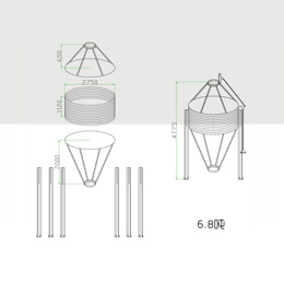 部分裝配式鋼板倉(cāng)技術(shù)參數(shù)